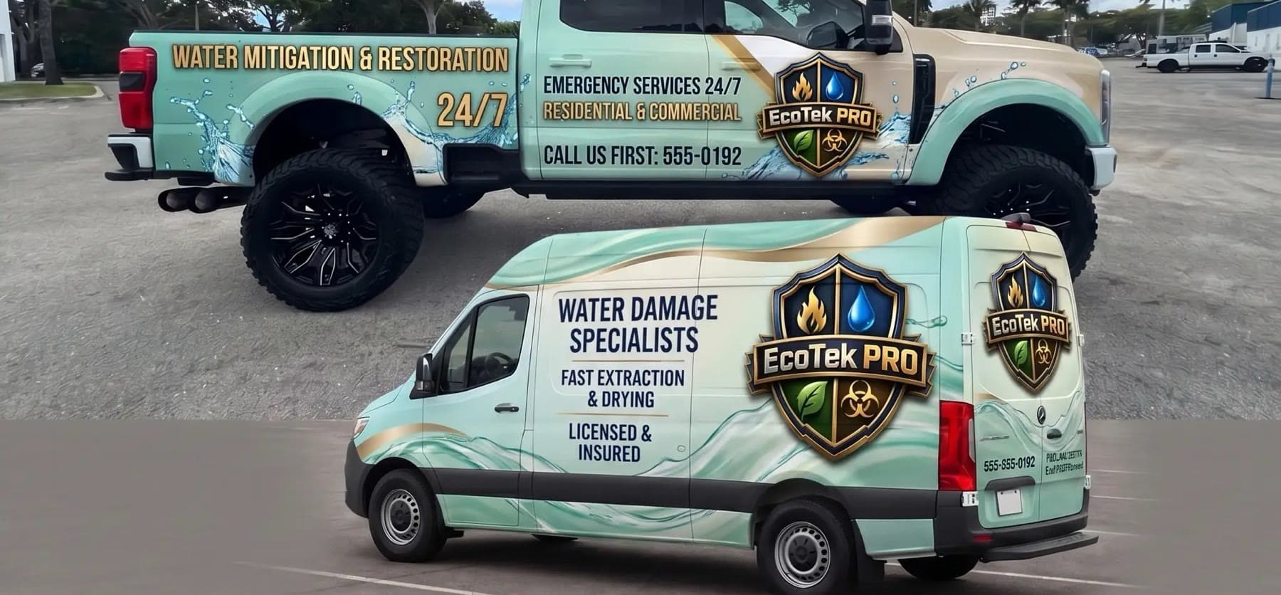 EcoTek Pro emergency response trucks in South Florida